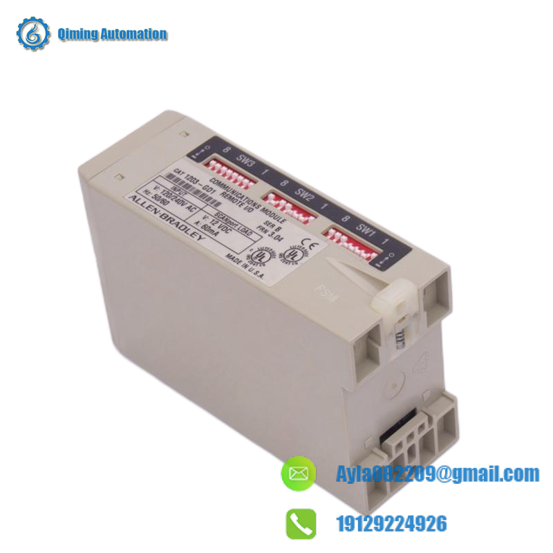 1203-gd1_remote_i_o_communications_module.png ABB 1203-GD1 Remote I/O Communications Module - Advanced Networking Solution