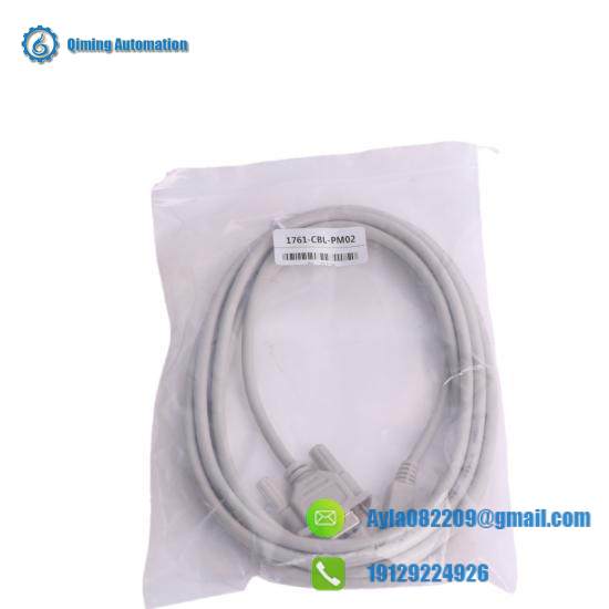 Rockwell Automation 1761-CBL-PM02, 8-pin Mini DIN to 9-pin D Shell RS232 Cable, Communication Module