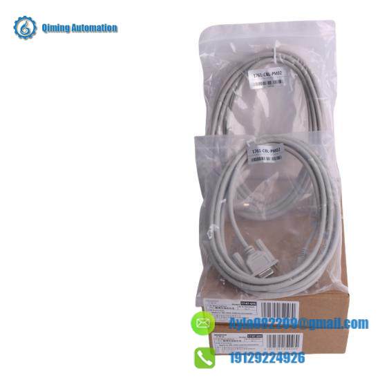 Rockwell Automation 1761-CBL-PM02, 8-pin Mini DIN to 9-pin D Shell RS232 Cable, Communication Module