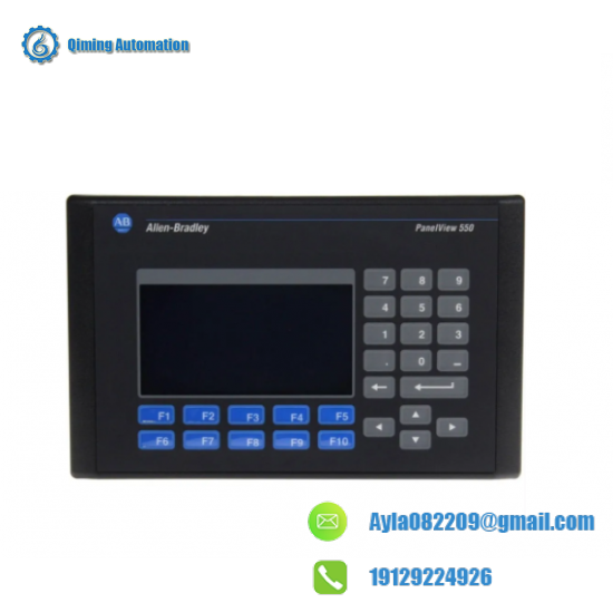 2711-b5a8_panelview_550_monochrome.png Siemens 2711-B5A8 PanelView 550 Monochrome HMI Module