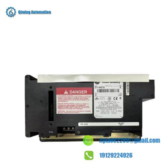 Allen-Bradley 2711-K6C16 PanelView 600 Color Keypad RS-232 (DF1) AC