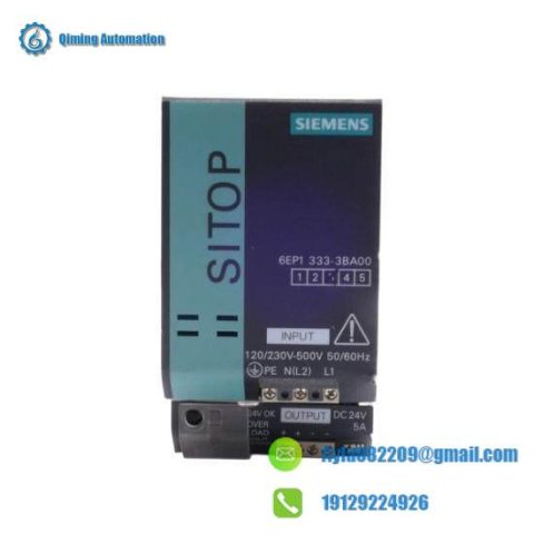 Siemens 6EP1 333-3BA00 Power Supply for Industrial Control Systems