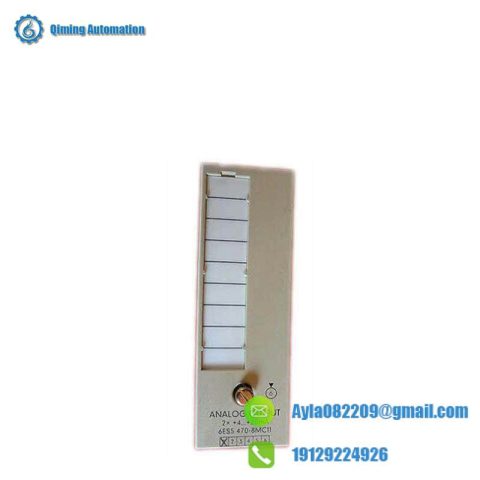 SIEMENS 6ES5470-8MC11 Analog Output Module for Industrial Control Solutions