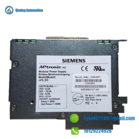 Siemens A5E30947477 - Modular Power Supply, Designed for Industrial Control Solutions