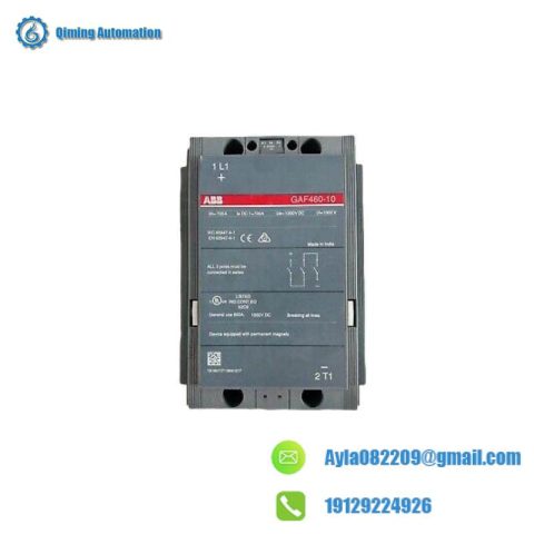 ABB GAF 460-10-11 DC Contactor: A High-Performance Solution for Industrial Automation