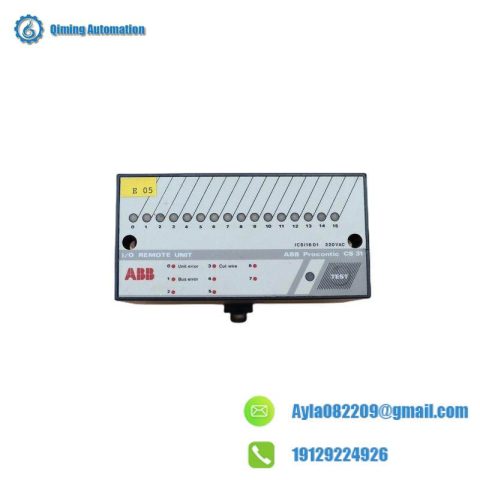 ABB Procontic CS31 ICS16D1 I/O REMOTE UNIT for Industrial Automation, 200 Characters or Less