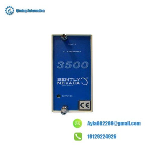 Bently Nevada 3500/15E - High-Power AC Supply Module for Industrial Control Systems