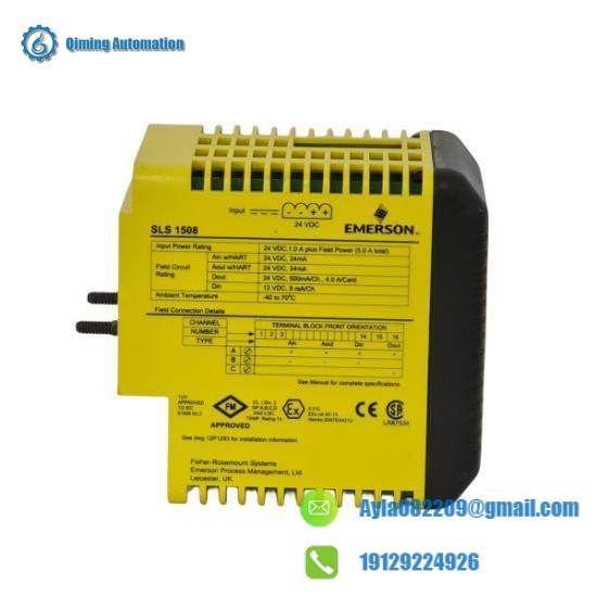 emerson_sls1508_kj2201x1-ba1_12p3162x122_deltav_sis_smart_logic_solver_2.jpg EMERSON SLS1508 KJ2201X1-BA1 12P3162X122: Smart DeltaV Safety System Logic Solver