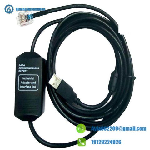 GE IC693CBL316 Cable, High-Speed RS-232 Programming, 3m Length, Requires Adapter