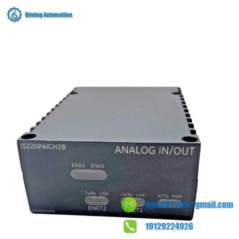 GE IS220PAICH2B: Industrial Control Analog In/Out Module with 200 mA