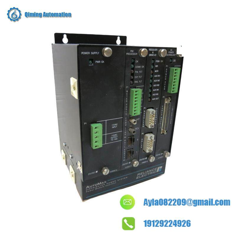 reliance_electric_805401-3s_slot_rack_w_cards_power_supply_pmi_processor.jpg Reliance Electric 805401-3S Slot Rack with Integrated Cards, Power Supply & PMI Processor