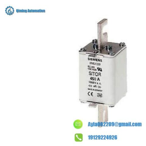 Siemens SITOR Fuse Link, 3NE3335, with Slotted Blade Contacts for Industrial Applications