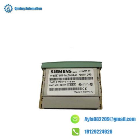 Siemens 6ES7951-1AL00-0AA0: High-Performance RAM Memory Card for Simatic S7 Systems