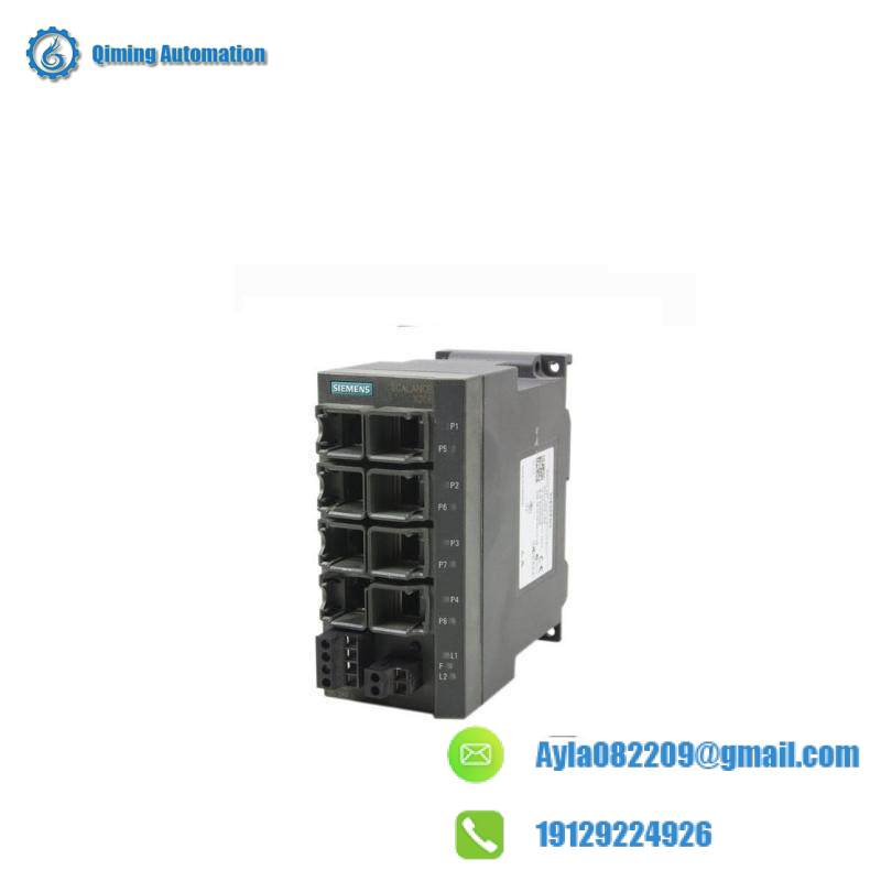 SIEMENS 6GK5208-0BA00-2AA3: SCALANCE X208 Managed Industrial Ethernet Switch, 8 Ports