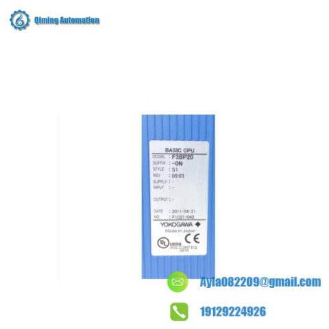 Yokogawa F3BP20-0N Basic CPU Module: Efficient & Reliable Control Core