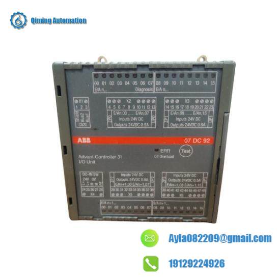 07dc92_gjr5252200r0101_digital_i_o_module_abb.jpg ABB 07DC92 GJR5252200R0101 Digital I/O Module