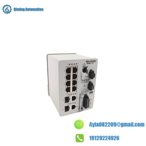 AB Electronics 1783-BMS10CA 8 Copper 10/100 Port Industrial Ethernet Switch