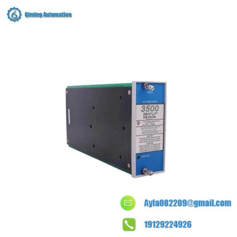 Bently Nevada 3500/15 AC 106M1079-01 Power Supply Module: Reliable & High-Performance AC Power Supply