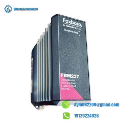 FOXBORO FBM237 RH914XS: Channel Isolated 8-Input Module for Advanced Process Control