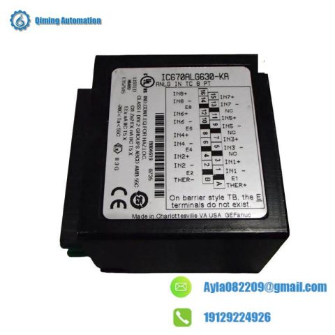 GE Fanuc IC670ALG630 Analog Input Module, for Field Control Applications