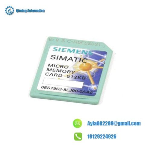 SIEMENS 6ES7953-8LJ00-0AA0 Memory Card: Industrial Control Module, Advanced Memory Solution