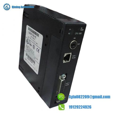 GE IC693CPU363: Advanced Single Slot CPU Module for Industrial Control Systems