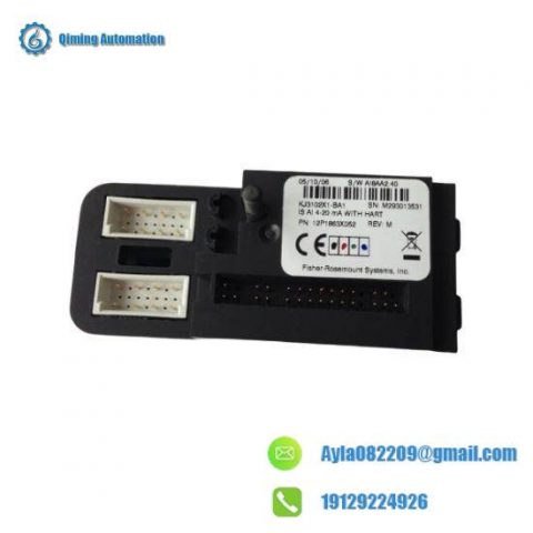 Emerson CE4003S6B1 Analog Input Module - High-Performance Sensor Interface for Industrial Control Systems