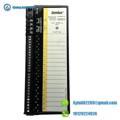 GE Industrial Control - IC660BBD110 Discrete Input Block, for Precise Machine Monitoring & Control